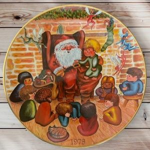 Collector Plate Santa Belongs To All Children Christmas1978 The Lincoln MInt